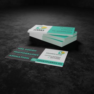 BusinessCard Mockup render - Angry Parrot Creative Studio